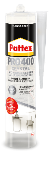 Pattex Montagekleber PRO400, Kristallklar