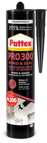 Pattex Montagekleber PRO300 (1 VE = 12 Stück)