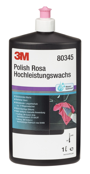 3M™ Polierpaste Polish Rosa Hochleistungswachs, 1 l, 80345