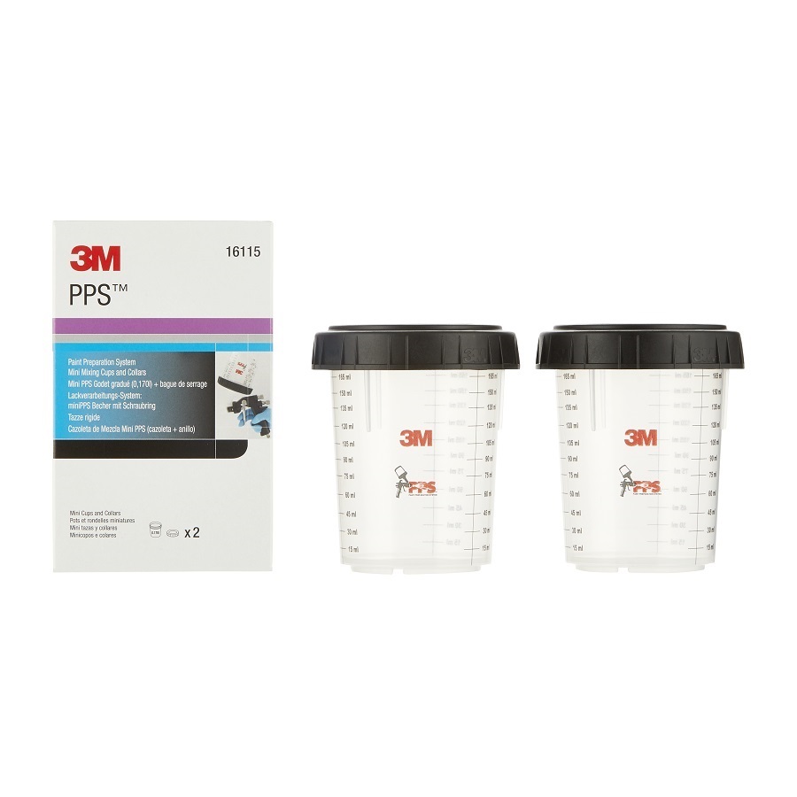 3M™ PPS™ Außenbecher mit Schraubring, Klein, 170 ml, 16115