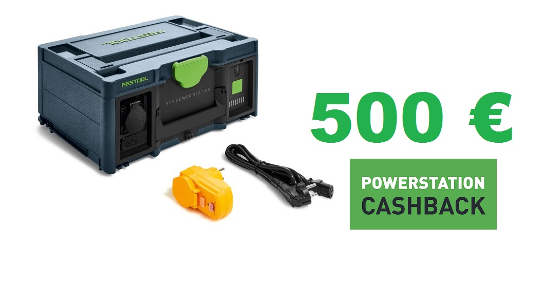 Festool SYS-PowerStation SYS-PST 1500 Li HP - 205721 + 500 € Cashback sichern