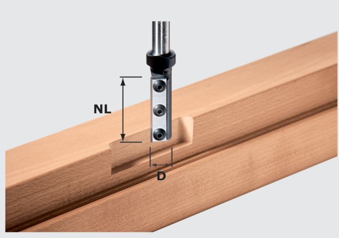 Festool Nutfräser-Wendeplatten HW S12 D16/50 WP - 497454