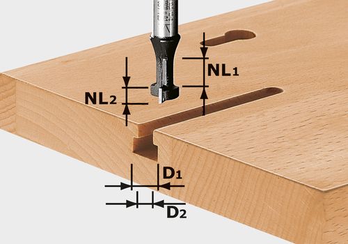 Festool T-Nutfräser HW S8 D10,5/NL13 - 491035